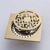 Anti-odor Square Shower Drain Brass Bathroom Drainage Convenient Floor Hair Catcher  Laundry Floor