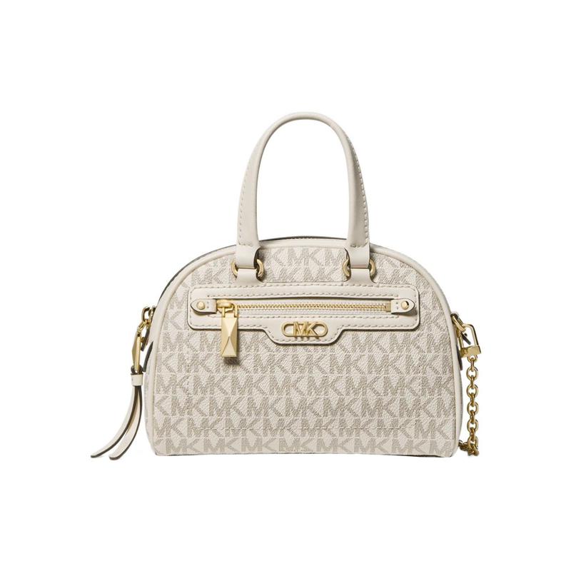 Michael Kors Сумка Williamsburg classic пресбиопический логотип цепочка застежка-молния с кожаной отделкой сумка-ракушка ручная сумка на плечо сумка через плечо женская