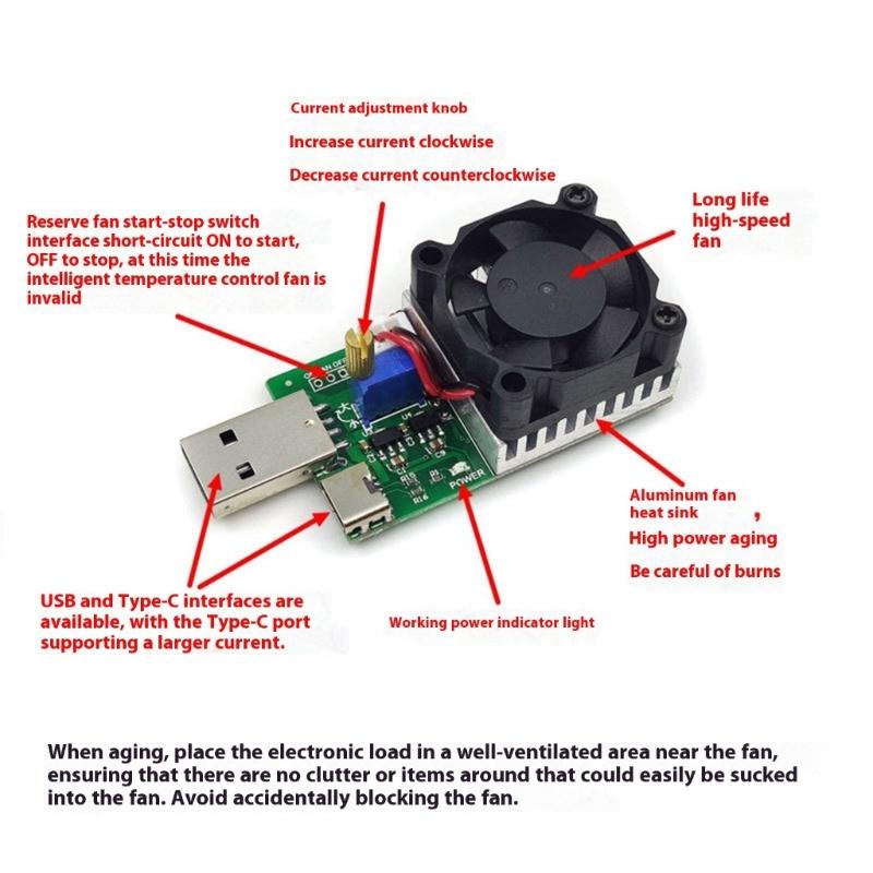 Industrial Programmable Load Device 0.15A 3A Adjustable Current 15W Power For Circuit Analysis