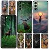 Deer Hunting Camo Soft Phone Case For Samsung Galaxy S24 S23 S22 S20 Ultra S21 FE 5G S10 S9 Plus S10E S8 20 Silicone TPU Cover