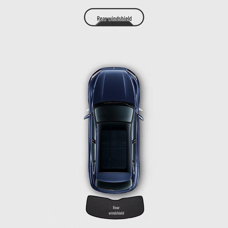 Комплект солнцезащитных шторок для автомобиля AITO New M8: Переднее лобовое стекло и боковые окна второго ряда шторки для конфиденциальности