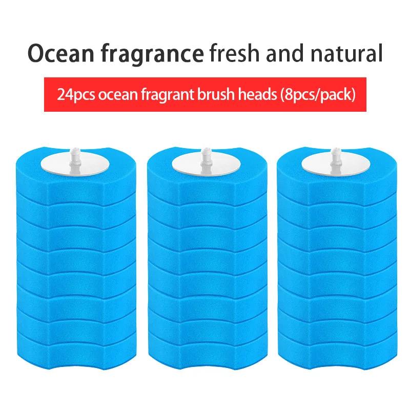 24 Count Disposable Toilet Bowl Refills Upgraded Toilet Brush Cleaner Wand Refill Heads Bathroom Cleaning Sponges Pads Supplies