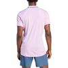 Adidas Polo Shirts Men's Pink Polo Collar Moderate Straight Fit IA8286