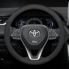 Чехол на руль автомобиля Для TOYOTA Crown CHR Yaris Corolla Auris Rav4 Prius Camry raize Prado Углеродное волокно Аксессуары RA1