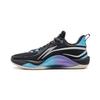 Li Ning Flash Ghost Fabric Synthetic Leather Non-Slip Wear-Resistant Support Rebound Low-Top Basketball Shoes Unisex Sneaker Black Blue ABPU001-4