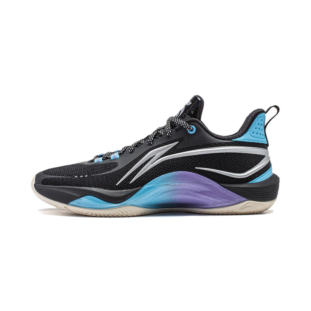 Баскетбольные кроссовки Li Ning Унисекс Низкие Черный/Лунно-белый Синий ABPU001-4