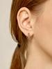 Geigerjewelry Серьги-пусеты «Муар» Gisvee108 (Булавка из серебра 925 пробы)