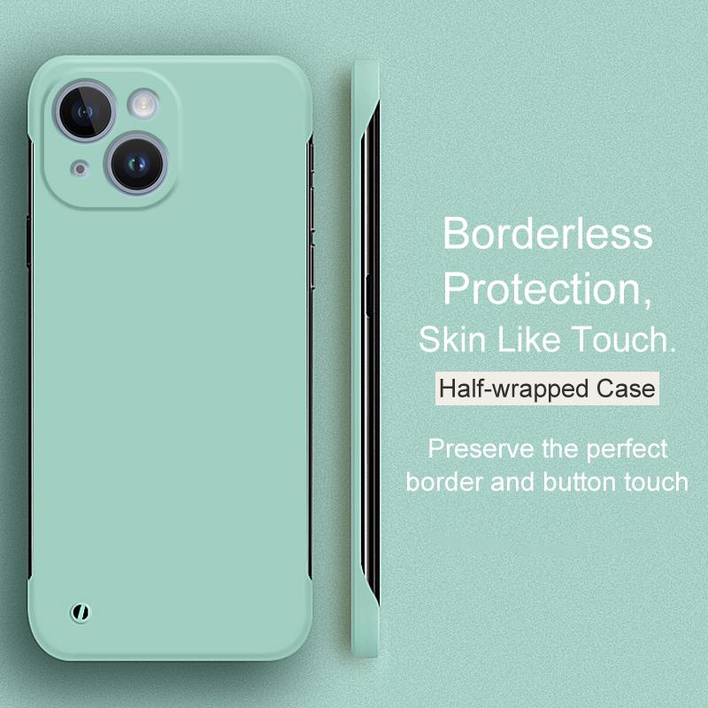 Ультратонкий матовый безрамочный чехол для iPhone 15 14 Plus 13 12 Mini 11 Pro Xs Max X Xr Se 2020 2022, твердая задняя крышка из ПК конфетного цвета