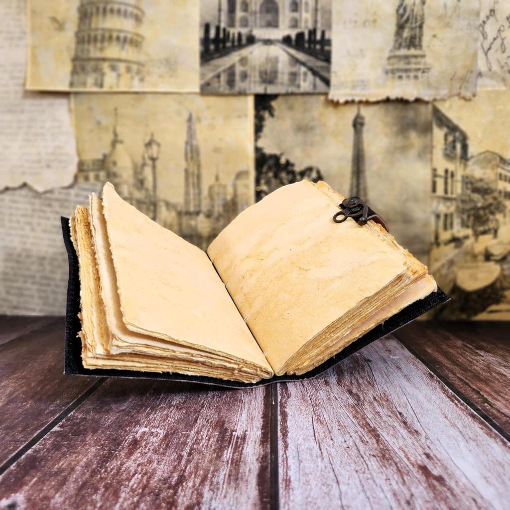 Винтажный блокнот Butterfly Leather Journal Dairy с замком C и 200 страницами Deckle