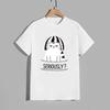 2026 New in Men Cotton T-shirt Classic Crew Neck Short Sleeve Top Funny Cat Pattern Print Male Summer Daily Casual Sports Tees