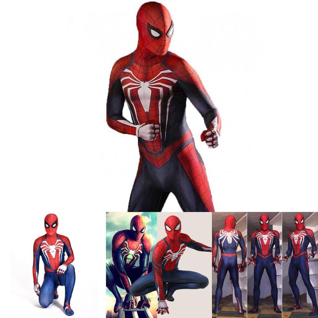 Костюм для косплея Человека-паука от Insomniac для PS4, 3D-принт, взрослый детский костюм Спайди зентай с изысканным исполнением и дышащим материалом лайкра