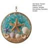 Starfish & Shell Hanging Ornament Acrylic Coastal-Themed Decor for Christmas Tree Home Party Beach Style Gift Idea