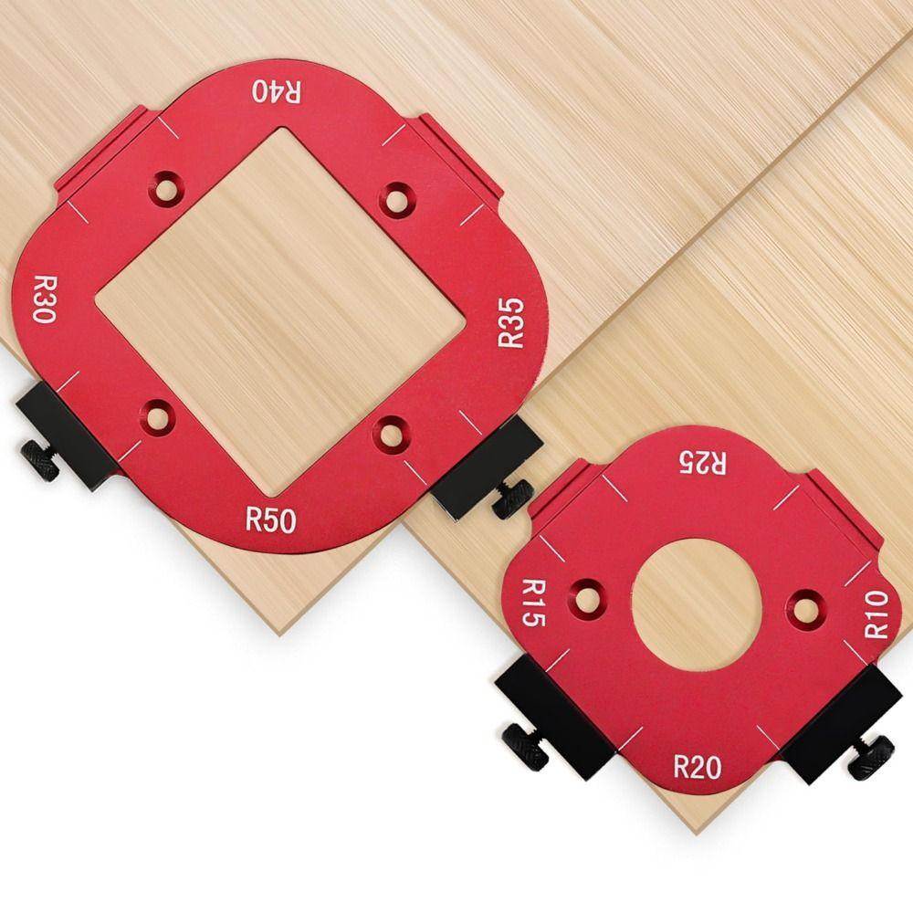 R10-R50 Радиусный шаблон для позиционирования угла дуги 4 в 1 Круглый угловой шаблон для обрезки