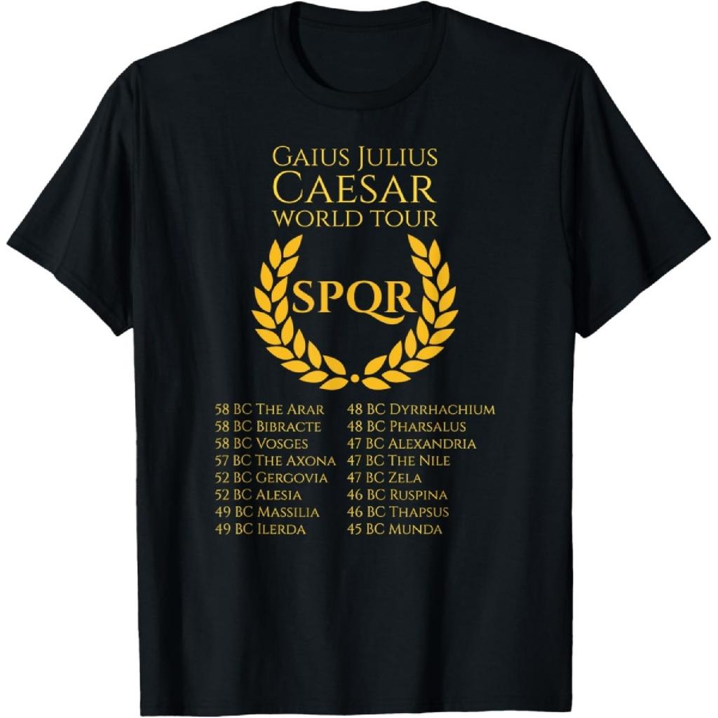 Футболка SPQR - Мировое турне Юлия Цезаря - История Древнего Рима