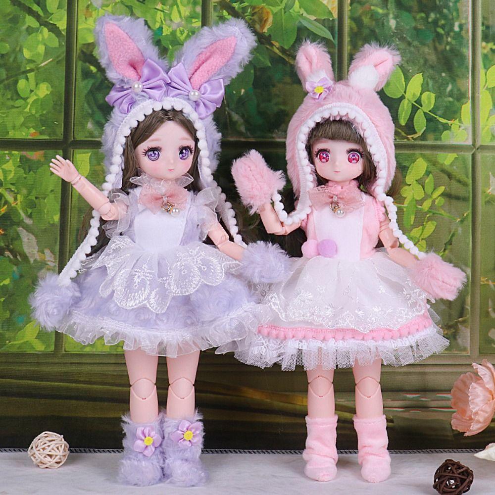 Fashion Doll Princess Dress Cute 1/6 Dress Up Doll DIY Clothes 30cm Dolls Clothes  BJD Doll