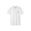 Short Sleeve Polo Shirt With Embroidered Logo Men Tops White J323202-YAF