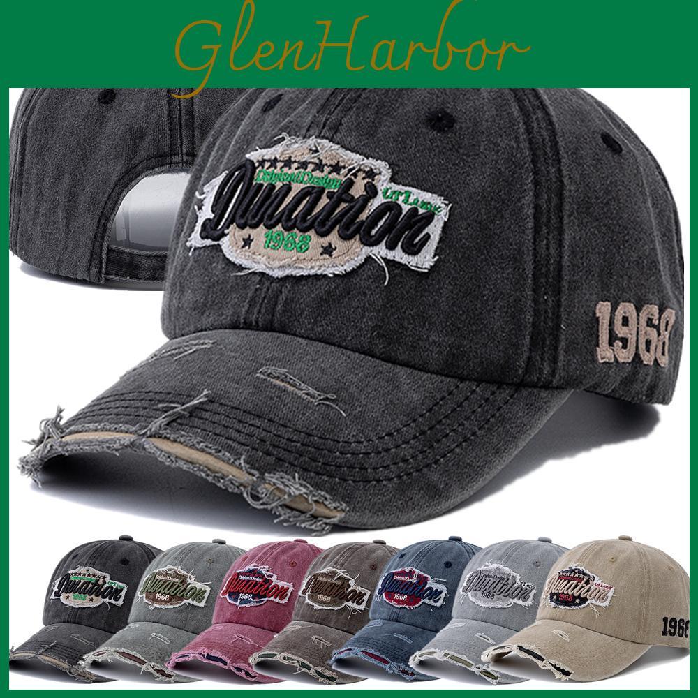 Retro Cap Baseball Style Unisex 1968 Letter Embroidery Cotton Cap Men Women Fashion Dad Hats