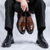 Модные мужские туфли на шнуровке Модные деловые туфли для мужчин Классические кожаные туфли для мужчин Модные туфли-броги для мужчин Оксфорды
