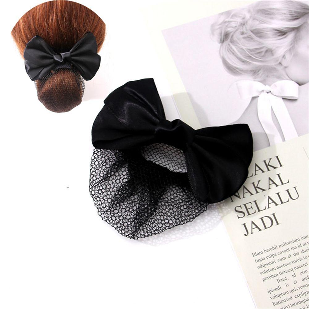 Headwear Satin Hair Clip Korean Bun Snood Hairgrips Cover Net Ponytail Clip Women Spring Clips