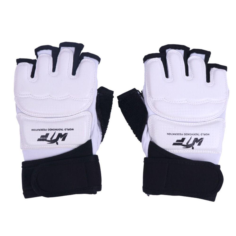 Перчатки из искусственной кожи для тхэквондо, защита ног, боксерская груша, тренировочные перчатки для взрослых и детей