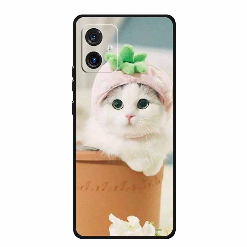 For Motorola G14 4G Case Animals TPU Silicone Soft Cover Phone Cases for Moto G14 G 14 MotoG14 PAYF0010IN Shockproof Wolf Fundas