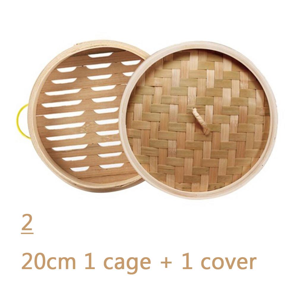 См Димсам с Ручкой Крышка Булочки Изготовление Посуда Готовка Кухонный Инструмент Клетка Корзина Бамбуковая Пароварка