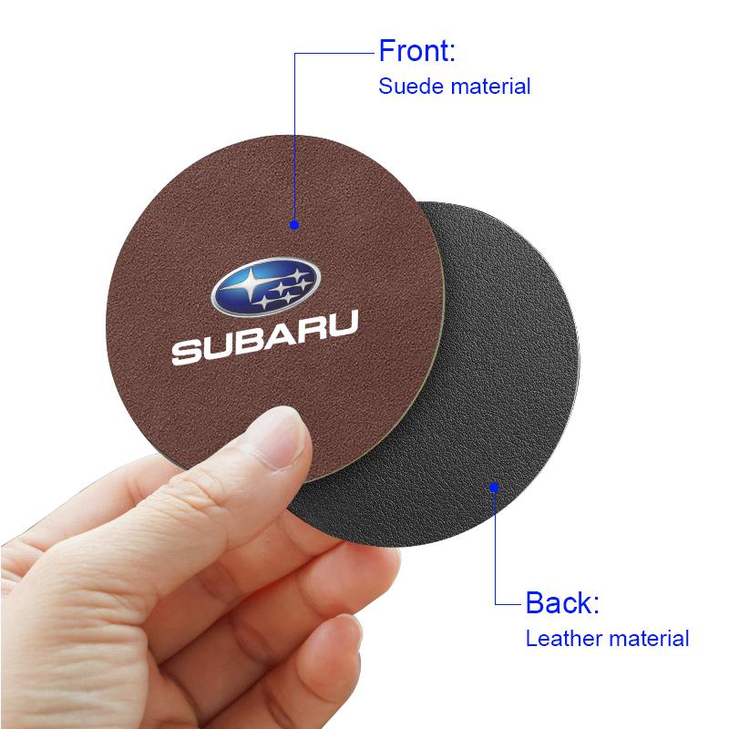 Badge Car Cup Coaster Waterproof Non-Slip Sift-Proof Spill Saucer for Subaru Forester Outback Crosstrek Legacy Impreza Levorg mdy6