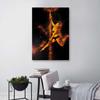 Canvas print, Dancing woman gold dust