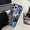 Чехол для телефона iPhone 15 16 Pro Max 11 13 Pro 14 Plus 12 11Pro 15Pro Max 16e Защитная крышка Fundas Супер Крутой Черный Граффити