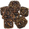 7pcs/set Skull Hollow Polyhedral Dice Set for Role-Playing RPG Board Card Game