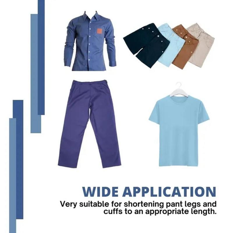 1/3/5/10M Self-Adhesive Pants Paste Iron On Pants Edge Shorten Repair Pants for Jean Clothing and Jean Pants Apparel DIY Sewing Fabric