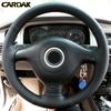 CARDAK Черный чехол на руль из искусственной кожи для Volkswagen Golf 4 1998-2004 Passat B5 1996-2005 Polo Seat