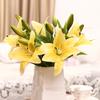 1шт искусственная лилия домашний цветок поддельные растения свадьба офис кафе вечеринка