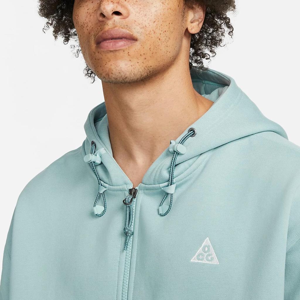 Nike Однотонная куртка на молнии с капюшоном и длинными рукавами для мужчин, серая, DH3089-366