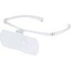 TRUSCO Binocular Glasses Magnifier 2x Transparent Frame TSM2.0TM