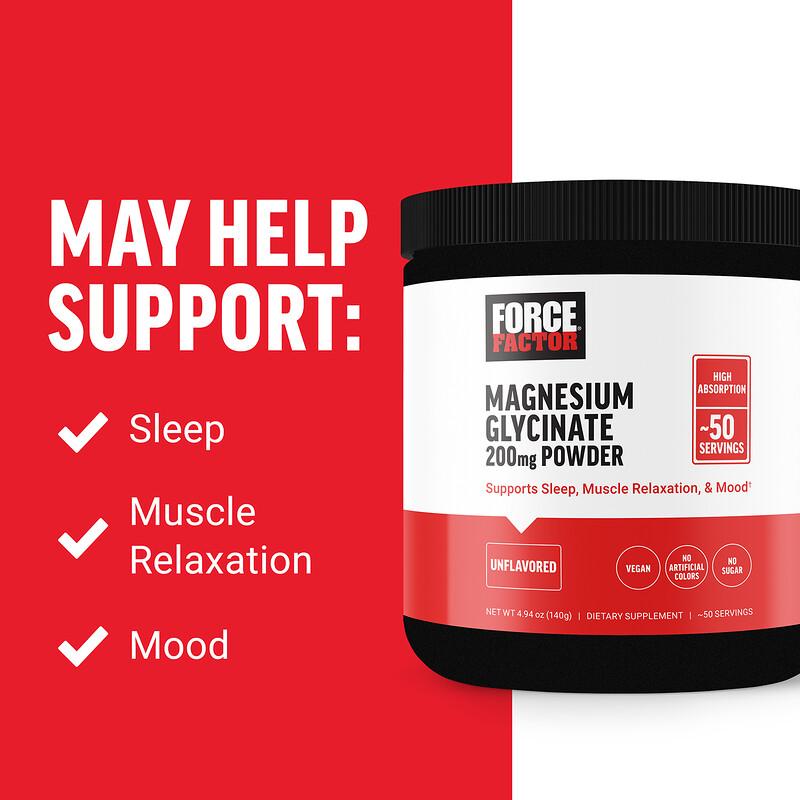 Magnesium Glycinate Powder, Unflavored, 4.94 oz (140 g)