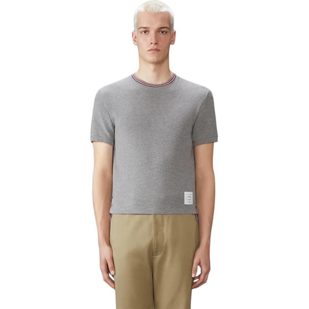 THOM BROWNE RWB Stripe Crewneck T Shirt MJS287AJ0216-055