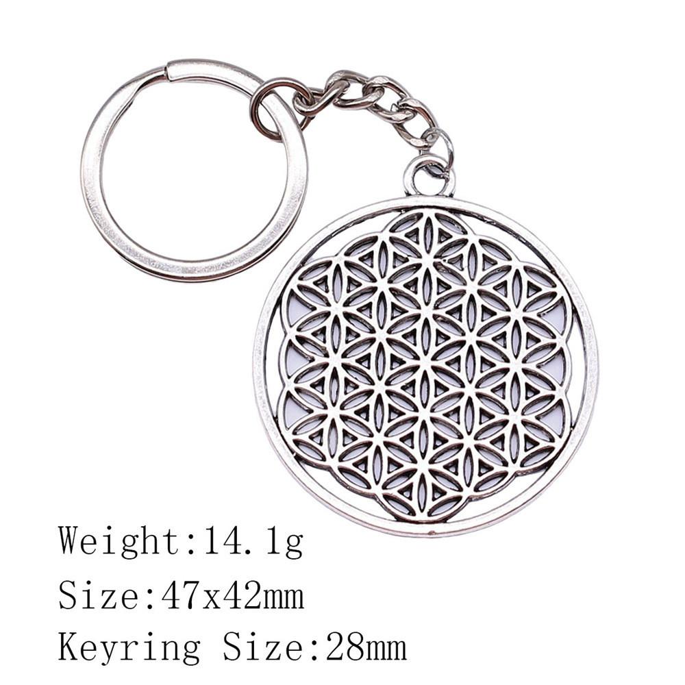 Новые поступления Брелок для ключей Женщина Цветок Жизни Брелок для ключей Biz Новинка в связках ключей