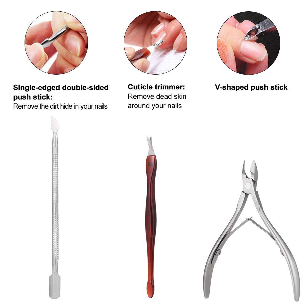 Pedicure Manicure Nipper Clipper Cuticle Cutter Scissors Nail Art Tool Set Dead Skin Remover Set