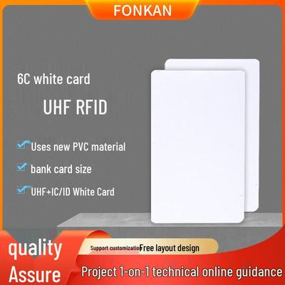 УВЧ ПВХ RFID 6C Пассивный Белый Карт-тег