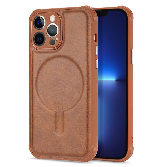 Винтажный магнитный чехол Magsafe для Iphone 13 14 12 11 Pro Max Plus X Xs Xr 7 8 Se с беспроводной зарядкой, противоударный защитник