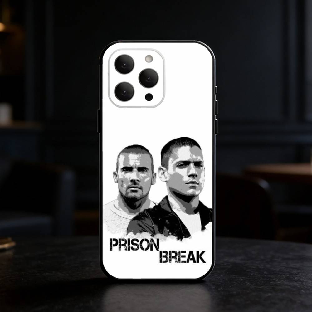 Чехол для телефона P-Prison Break Силиконовый черный Мягкий Для IPhone 17,16,15,14,13,12,11,SE,Plus Pro Max