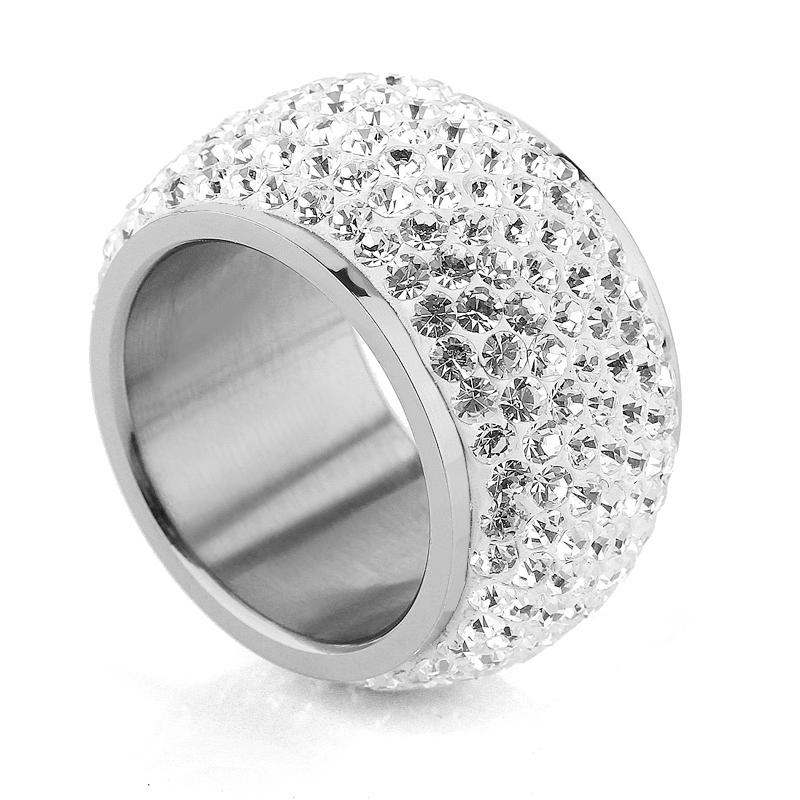 Оптовые блестящие кольца на палец со стразами для женщин, роскошное ювелирное кольцо с кристаллами золотого цвета