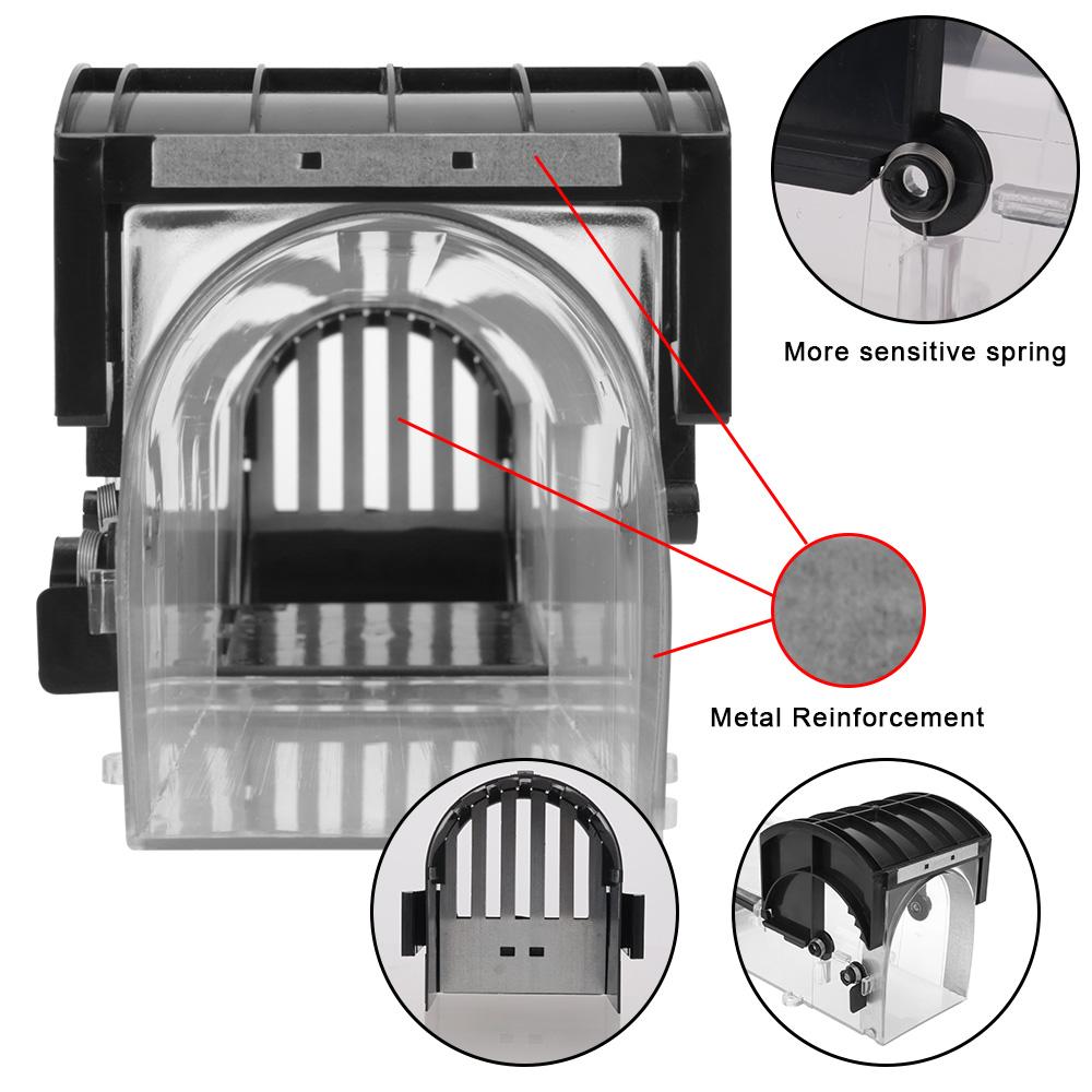 Бытовая мышеловка для внутреннего и наружного сада, прозрачная, безопасная, прочная, многоразовая, умная, самоблокирующаяся мышеловка, ловушка для грызунов