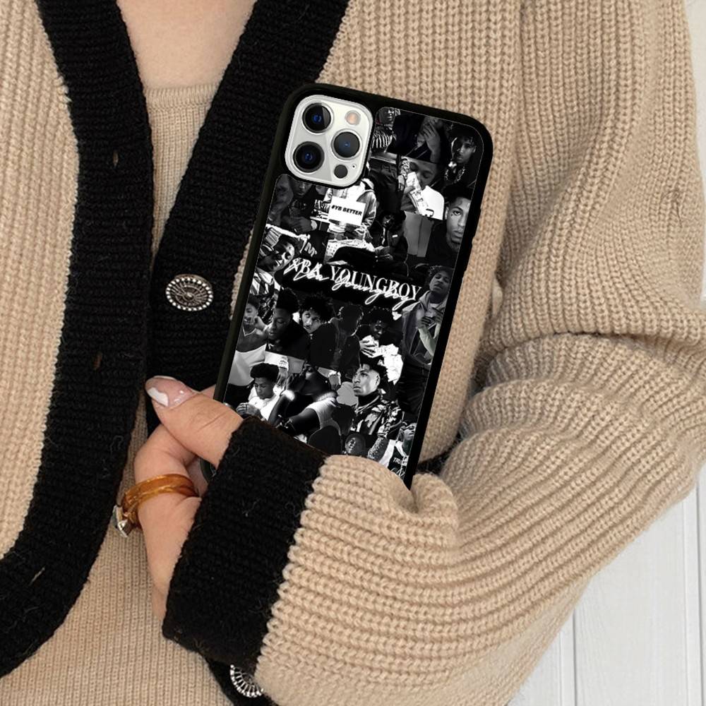Singer YoungBoy Never Broke Again PC+TPU Phone Case For IPhone 17 16 15 14 PRO MAX 11 12 13 PLUS MINI Cover