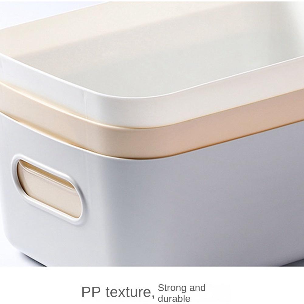 PP Multiple Colour Storage Baskets High-capacity Sundry Sorting Box Plastic Storage Boxes  Cupboard