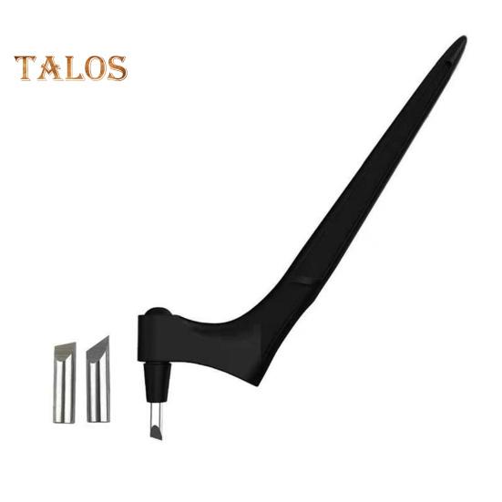 Инструмент для резки поделок Ручка с эргономичной ручкой Вращающееся на 360 градусов лезвие Ручка-резак из нержавеющей стали Инструмент для вырезок из бумаги Инструмент для поделок своими руками