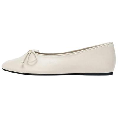 Элегантные Модные Повседневные Балетки Женские Балетки Молочно-белые 1510611002