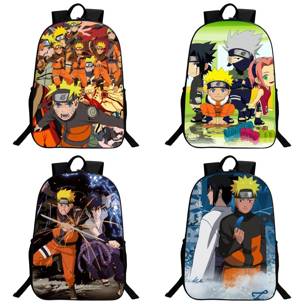 Стильный аниме рюкзак Наруто с прочной конструкцией и регулируемыми плечевыми лямками
