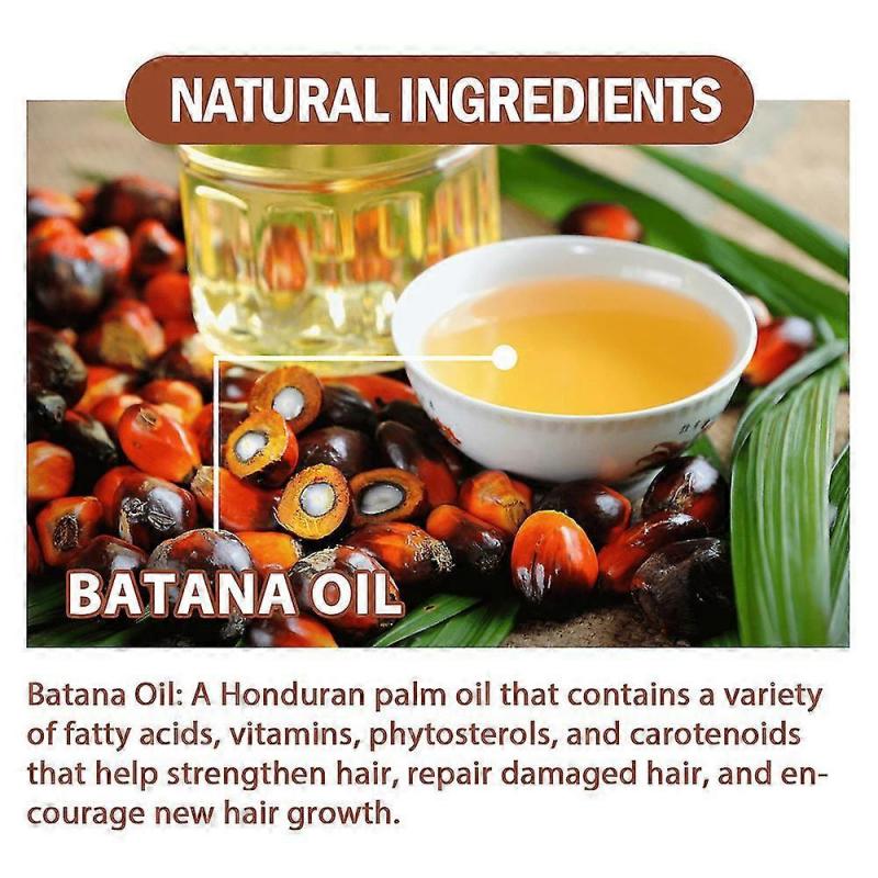 2pcs Batana Oil From Natural Batana Butter For Hair Growth Alopecia Areata Hair Loss Treatment For Men & Wome - Ri